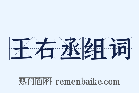 王右丞组词是什么意思的图片